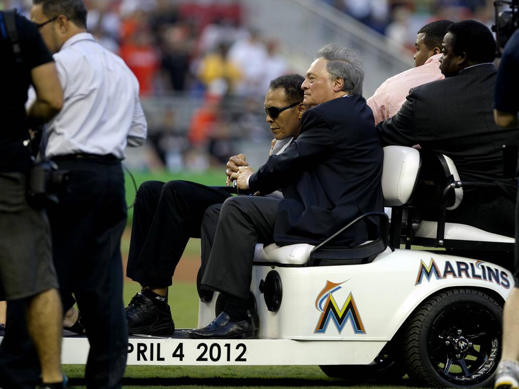 2012 besuchte Ali ein Spiel der Marlins
