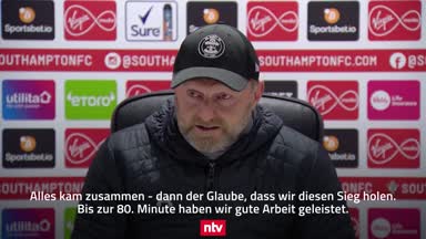Hasenhüttl wird nach Sieg gegen Klopp emotional