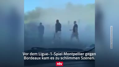Gewaltattacke unter Ligue-1-Fans: Die Eskalation im Video