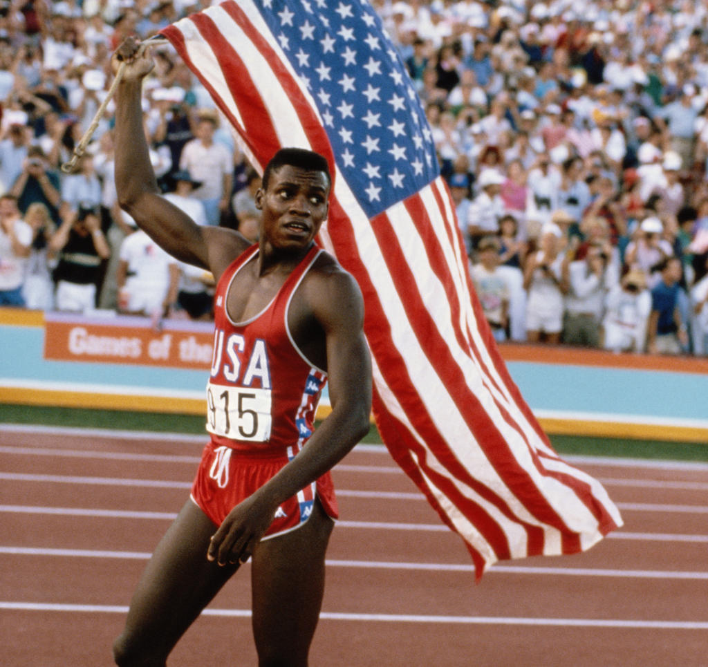 LEICHTATHLETIK: Carl Lewis (USA)