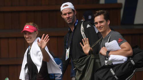 Torben Beltz (M.) war jahrelang der Trainer von Angelique Kerber