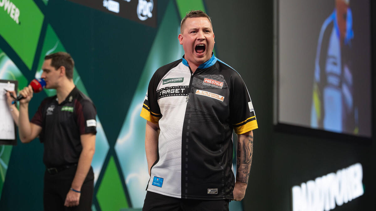 Chris Dobey steht im Halbfinale der Darts-WM