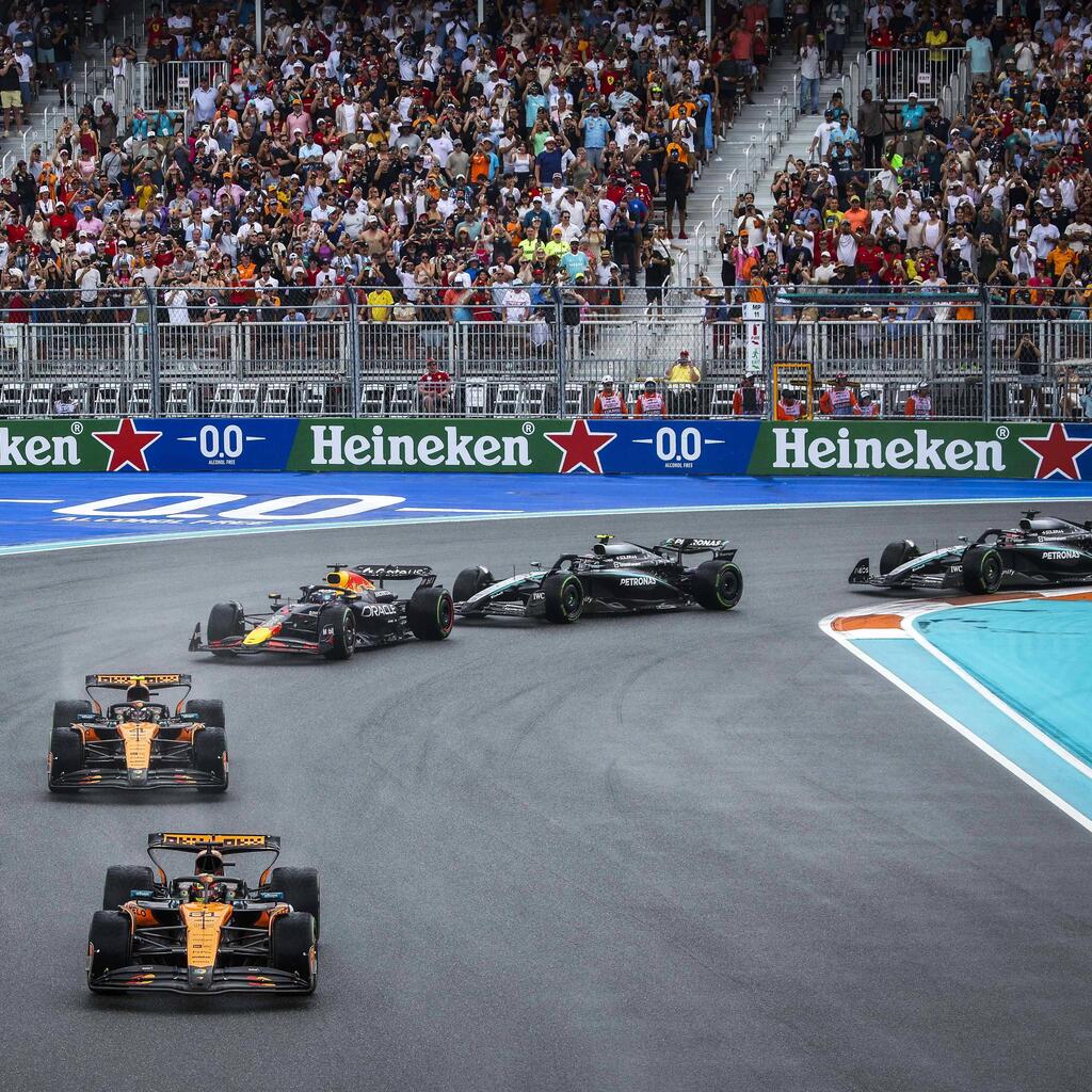 Die Startaufstellung zum Miami-GP
